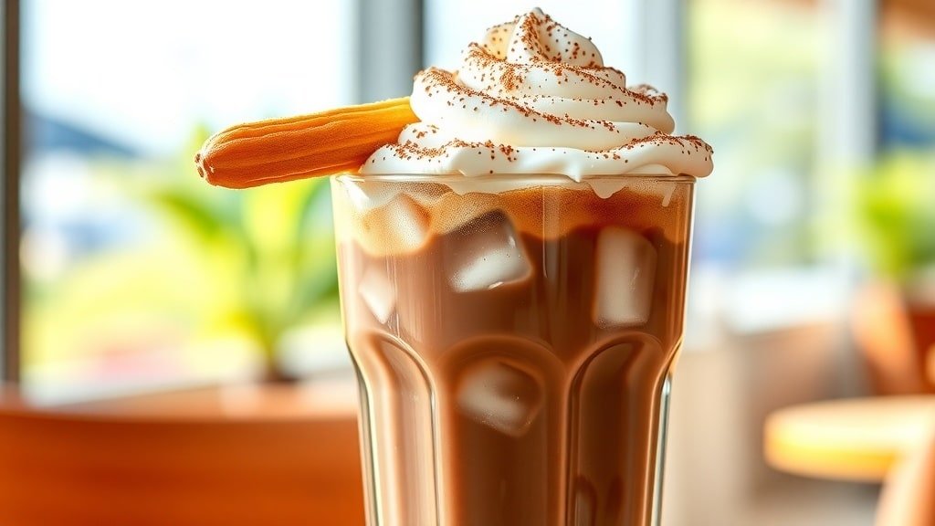 Chocolate Churro Iced Coffee Bliss
