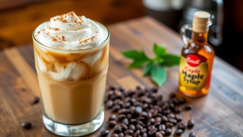 Spiced Maple Latte Iced Coffee