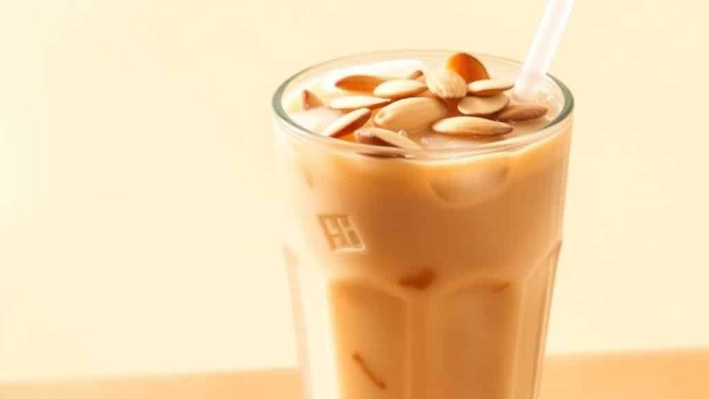 Honey Almond Butter Iced Coffee