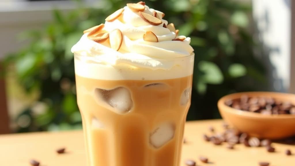 Vanilla Almond Cream Pie Iced Coffee