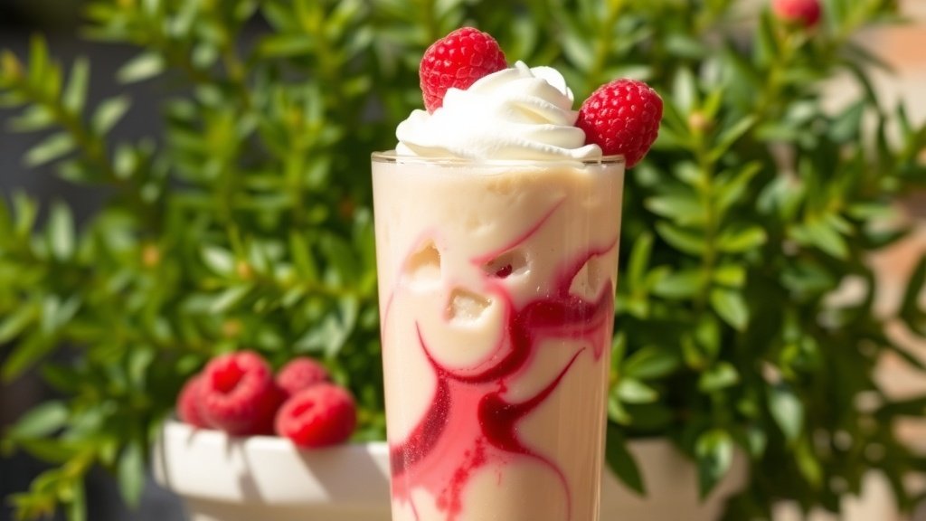 White Mocha Raspberry Iced Coffee