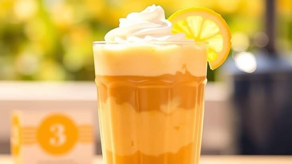 Lemon Cream Iced Coffee Twist