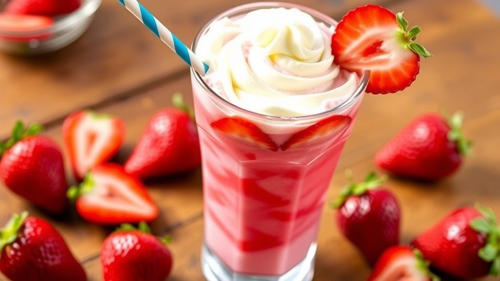 Vanilla Strawberry Shortcake Iced Coffee