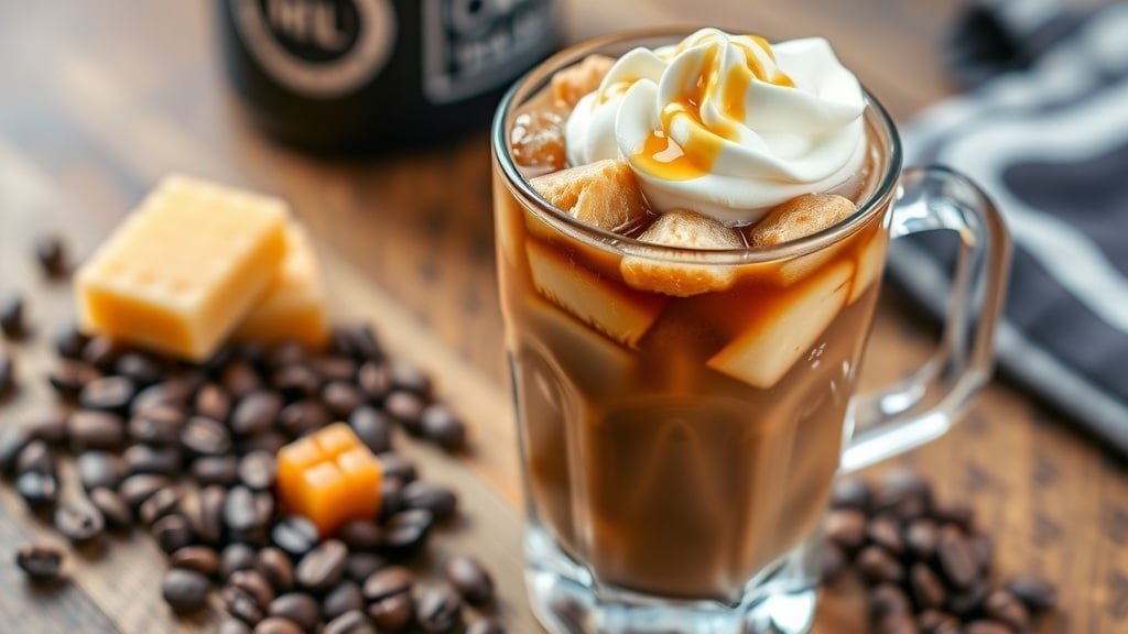 Hazelnut Honeycomb Iced Coffee
