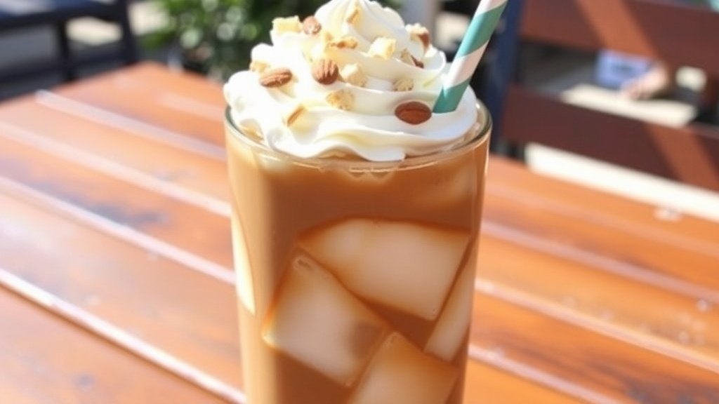 Mocha Almond Cream Pie Iced Coffee