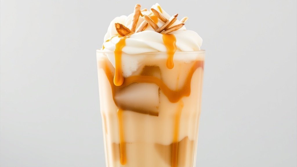 Coconut Cream Caramel Swirl Iced Coffee