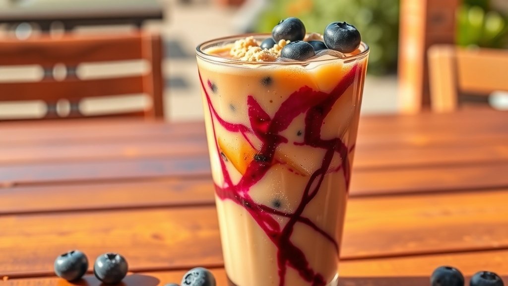 Vanilla Blueberry Muffin Iced Coffee