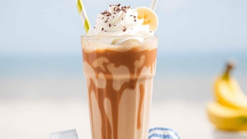 Mocha Banana Cream Pie Iced Coffee