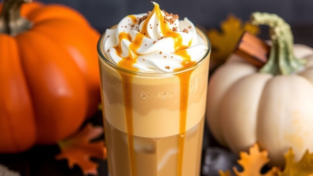 Caramel Pumpkin Cheesecake Iced Coffee