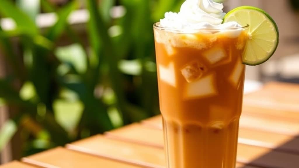 Vanilla Key Lime Pie Iced Coffee