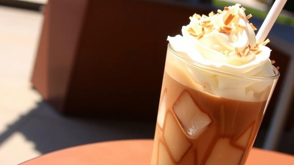 Mocha Coconut Cream Puff Iced Coffee