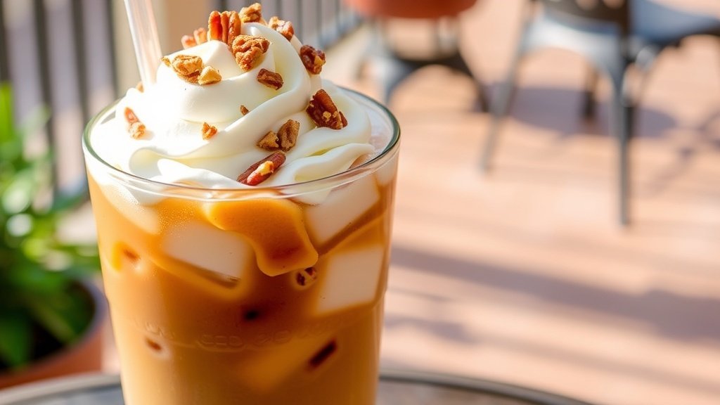 Maple Pecan Crunch Iced Coffee