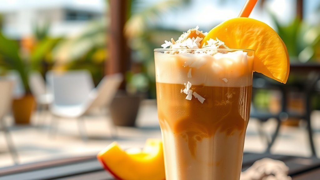 Coconut Mango Iced Coffee Twist