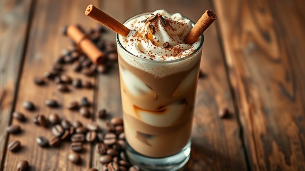 Spiced Clove Mocha Iced Coffee
