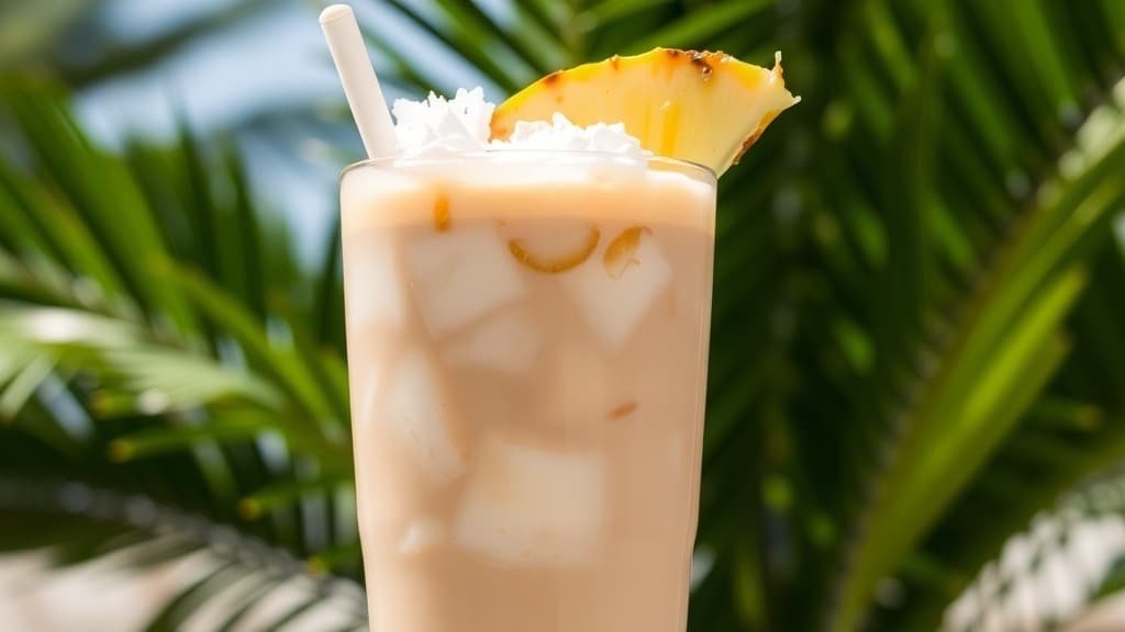 Pineapple Coconut Latte Iced Coffee