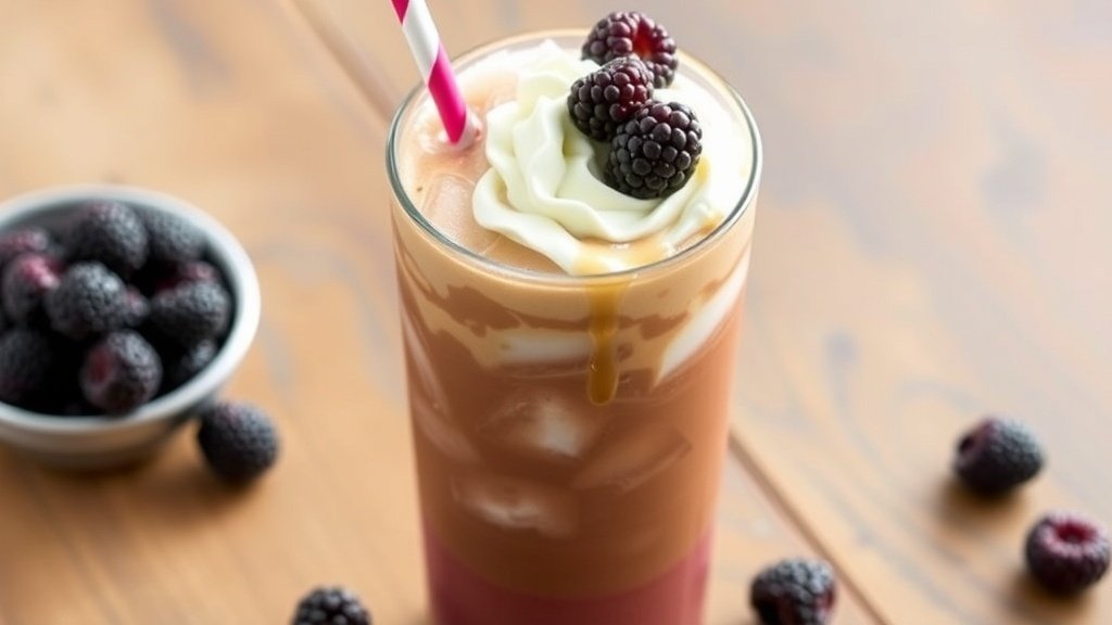 Blackberry Mocha Iced Coffee