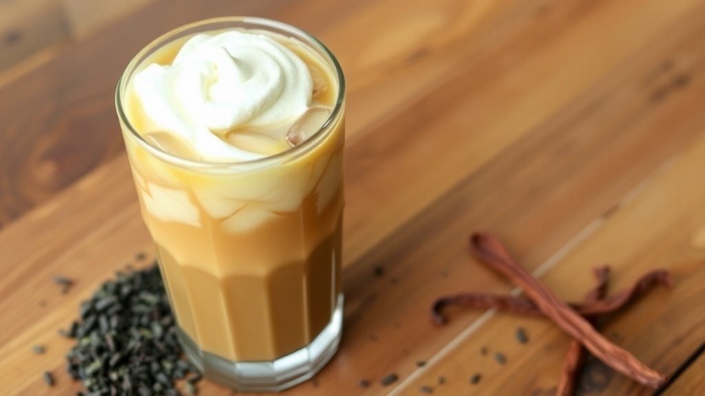 Vanilla Earl Grey Iced Coffee Latte