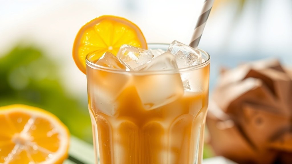 Coconut Yuzu Iced Coffee Sip