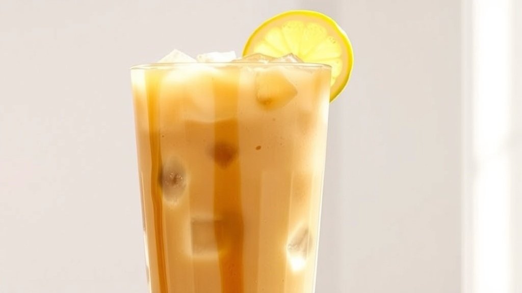 Honey Lemon Iced Coffee Frappe