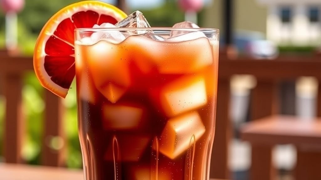 Blood Orange Mocha Iced Coffee