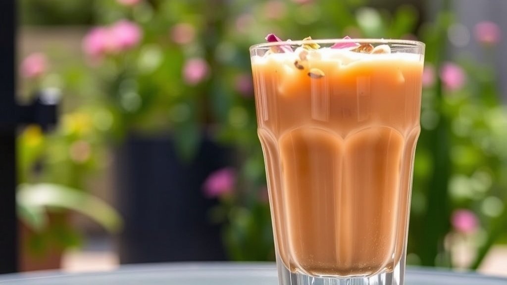 Pistachio Rosewater Iced Coffee