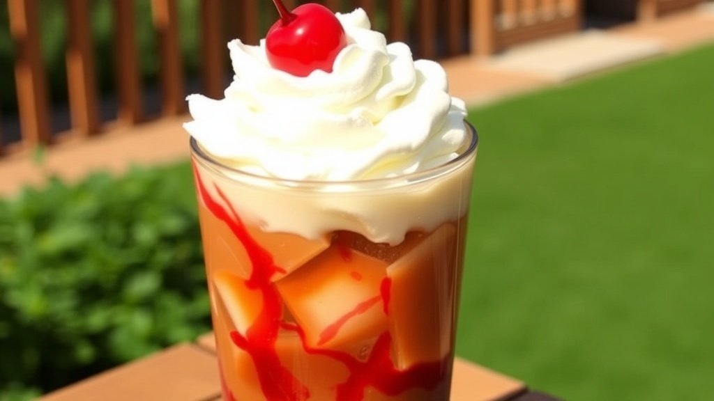 Cherry Almond Blossom Iced Coffee