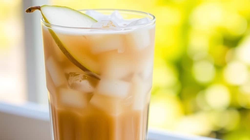 Ginger Pear Iced Coffee Latte