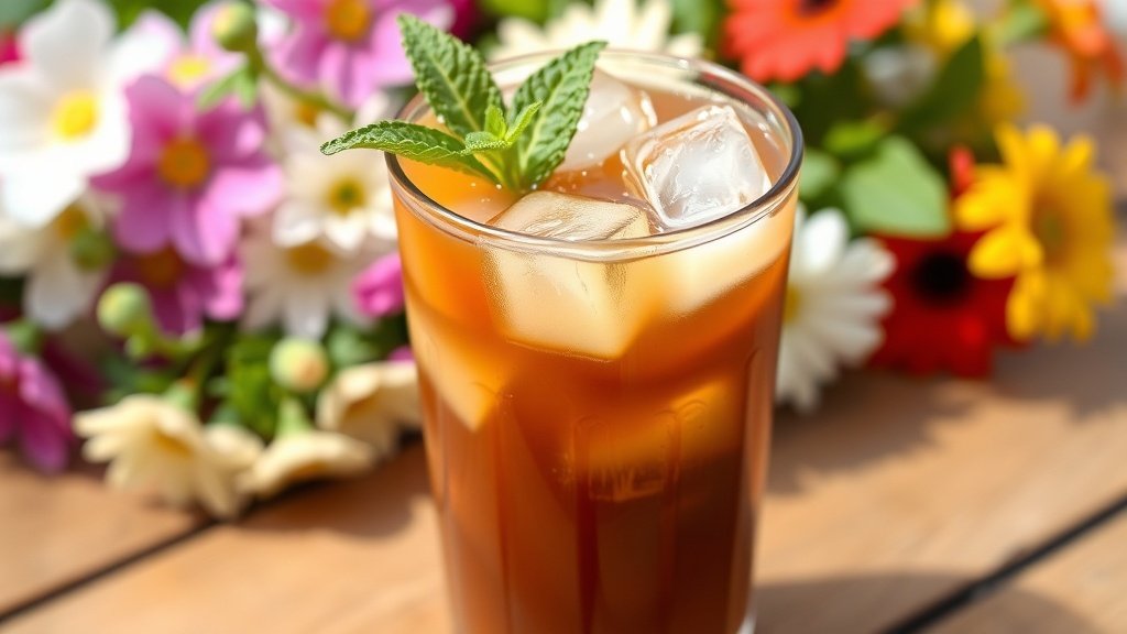 Hibiscus Honey Iced Coffee