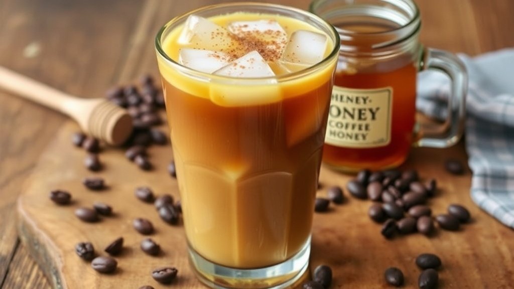 Turmeric Spiced Honey Iced Coffee