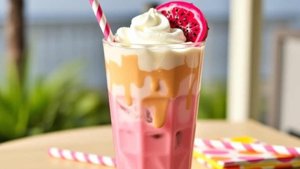 Dragonfruit Cream Iced Coffee