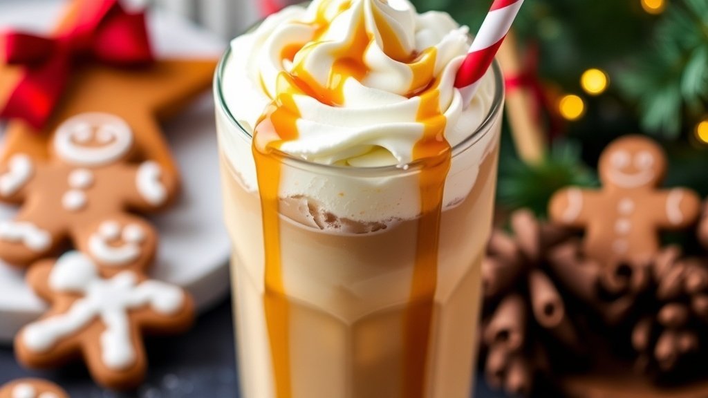Maple Gingerbread Iced Coffee Frappe