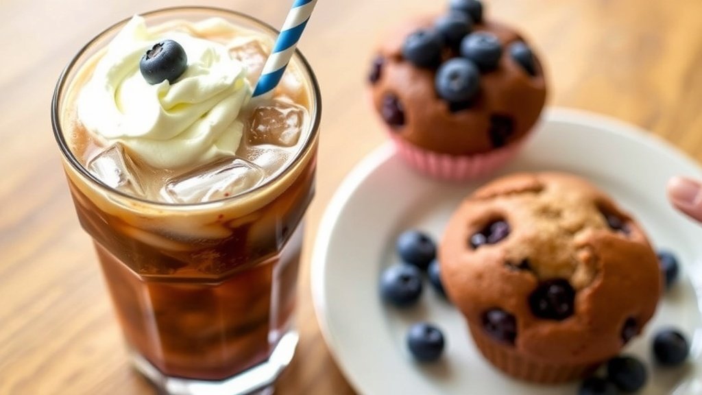 Mocha Blueberry Muffin Iced Coffee