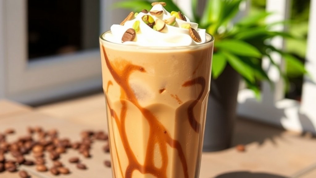 Pistachio Mocha Marshmallow Iced Coffee