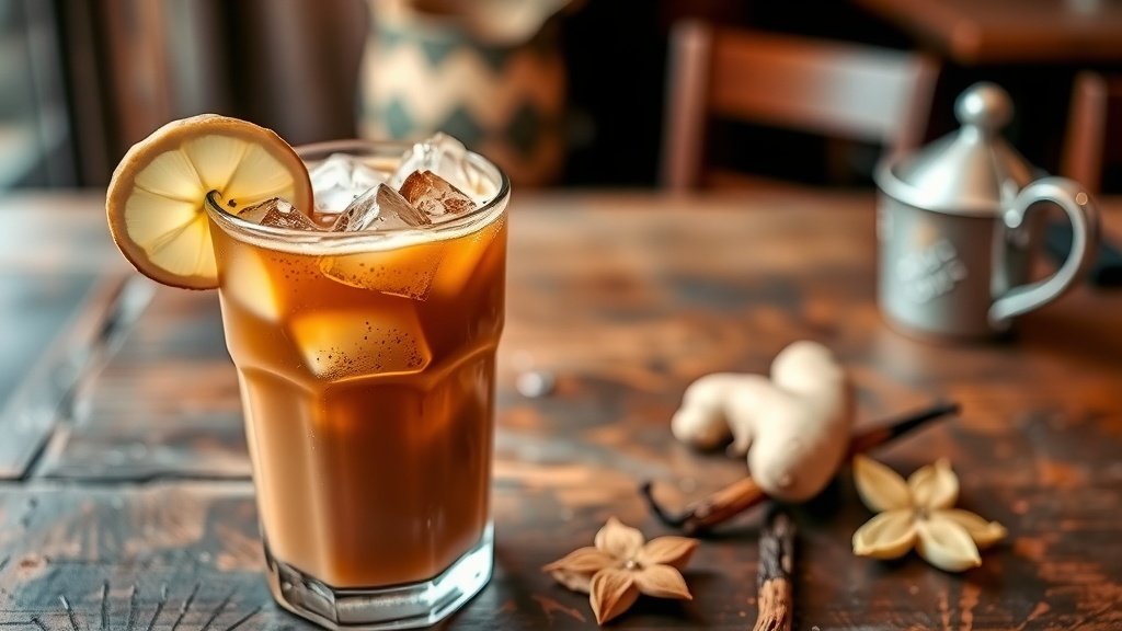 Vanilla Ginger Spice Iced Coffee