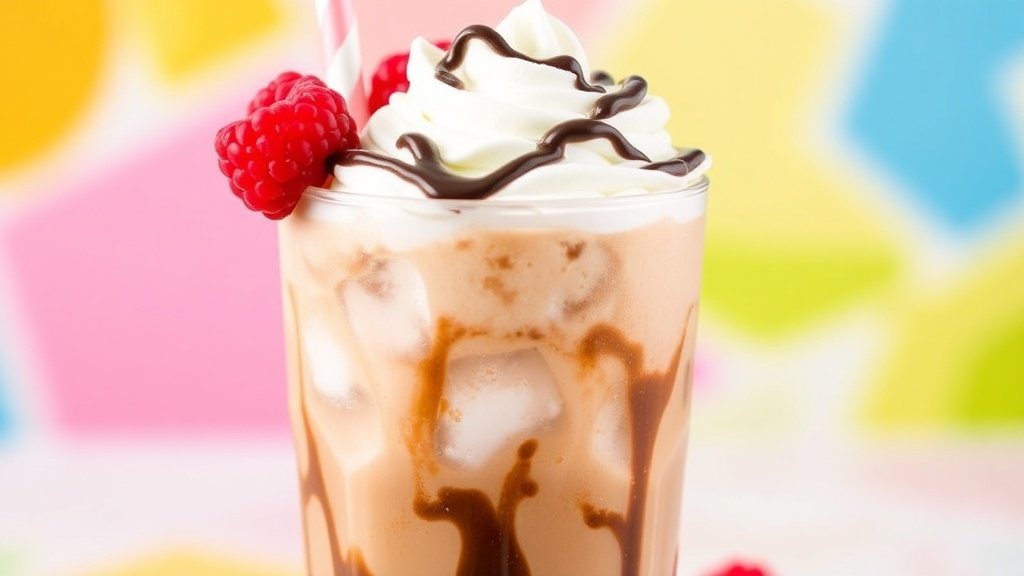 Chocolate Raspberry Cream Iced Coffee