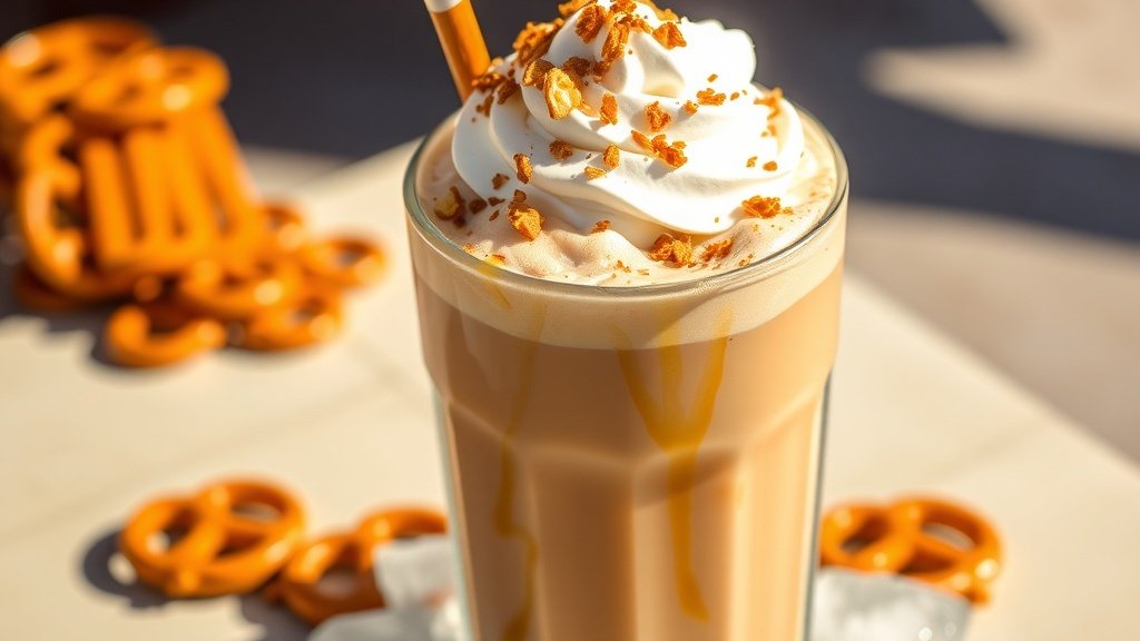 Peanut Butter Pretzel Iced Coffee