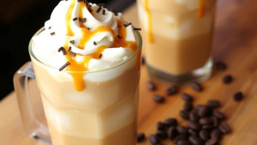 White Chocolate Caramel Iced Coffee