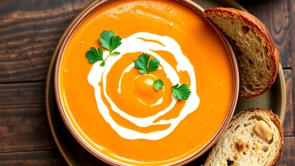 Curried Sweet Potato and Peanut Soup