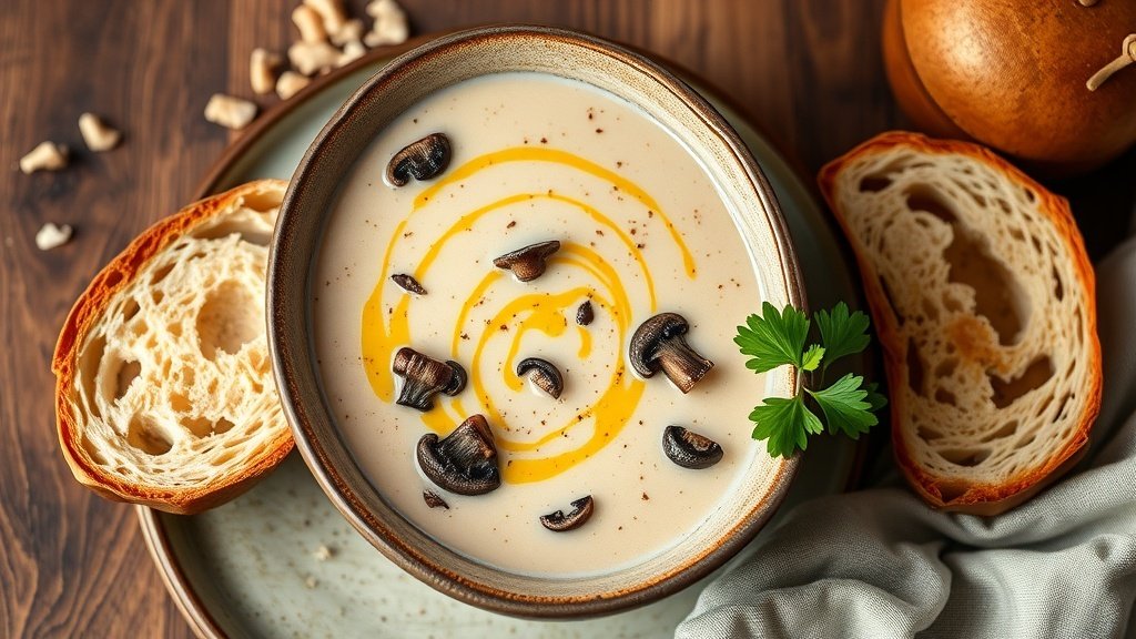 Wild Mushroom and Truffle Soup