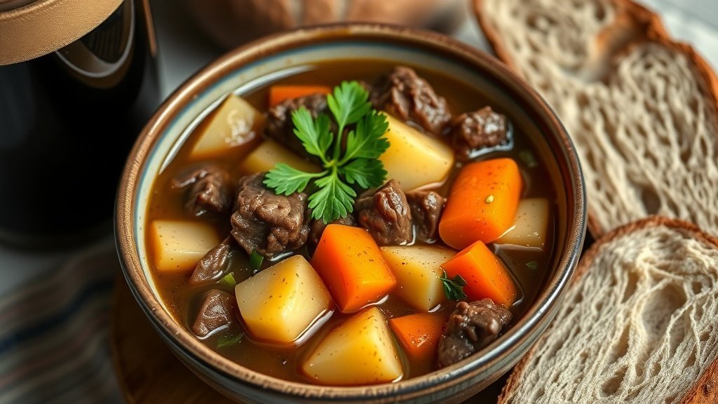 Slow Cooker Beef and Guinness Stew Soup