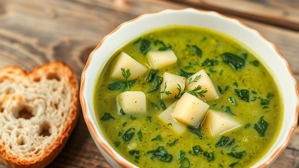 Creamy Spinach and Potato Soup