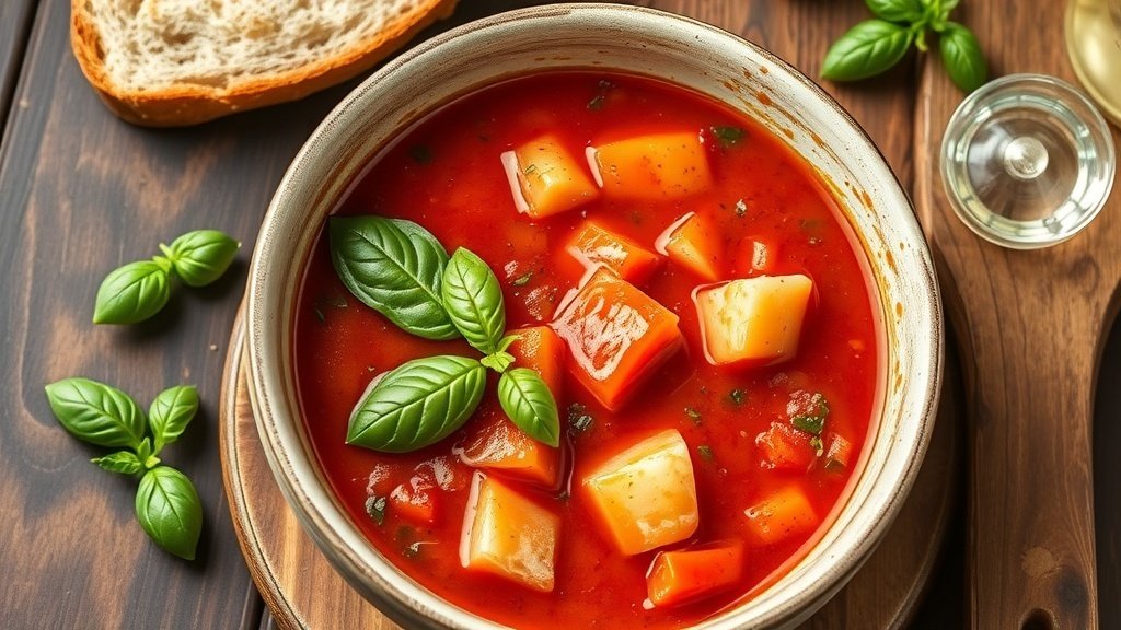 Rustic Tomato and Bread (Pappa al Pomodoro) Soup