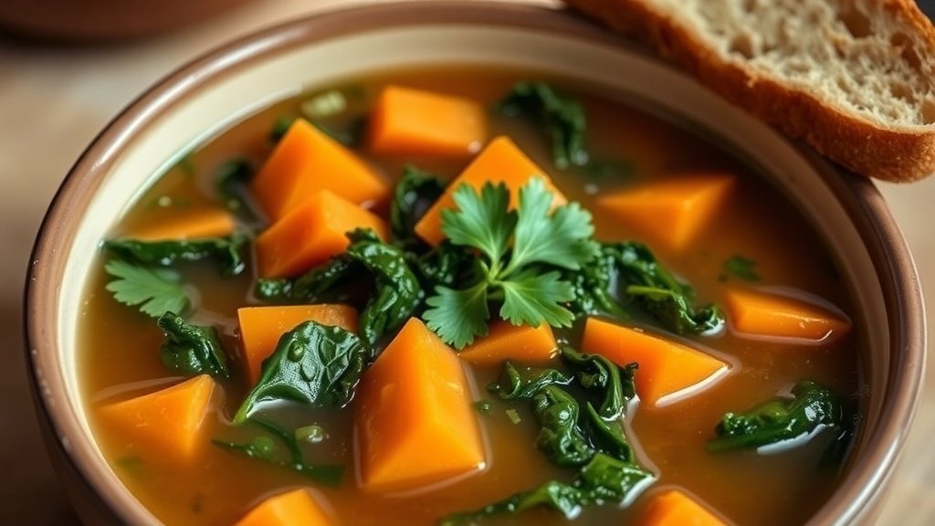 Winter Kale and Sweet Potato Soup