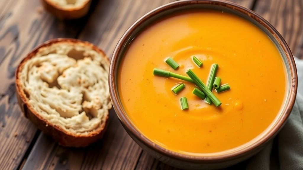 Creamy Sweet Potato and Leek Soup