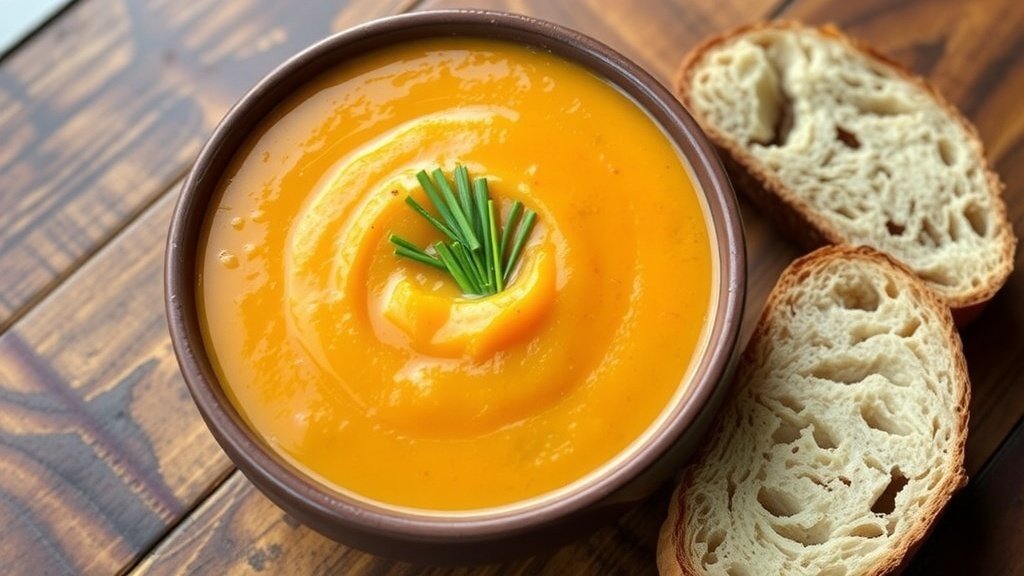 Roasted Acorn Squash and Apple Soup