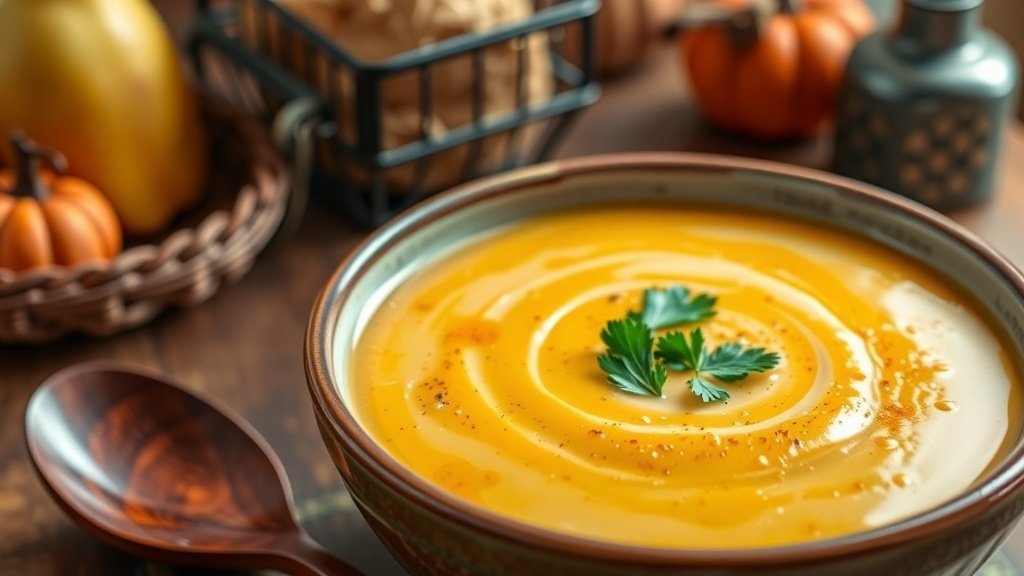 Spiced Pear and Squash Soup