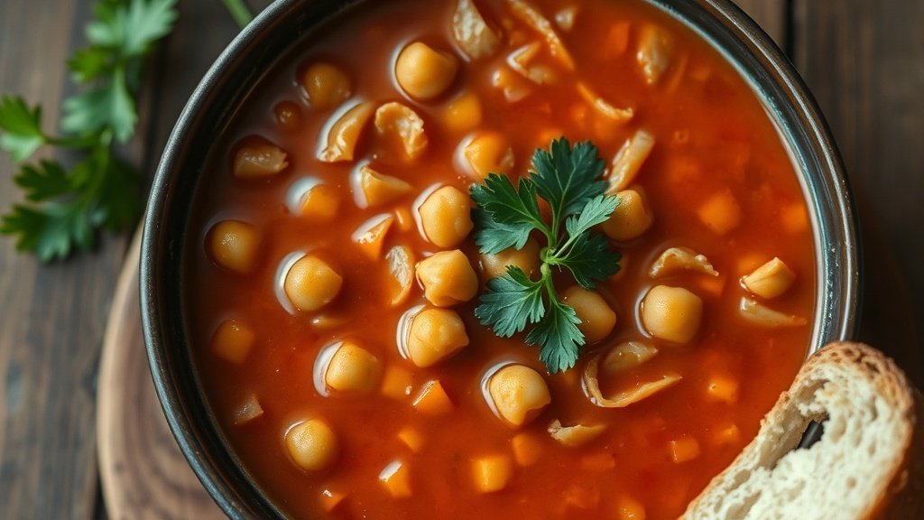Smoked Paprika and Chickpea Soup