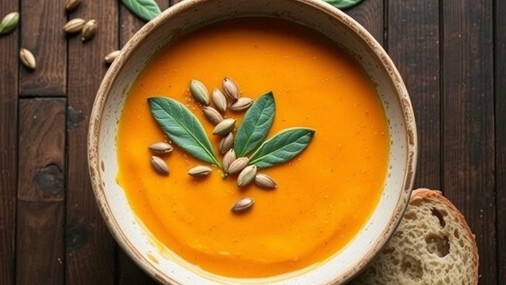 Roasted Pumpkin and Sage Cream Soup