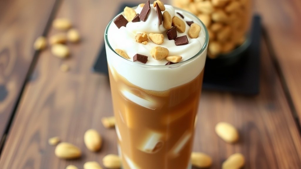 Mocha Peanut Crunch Iced Coffee
