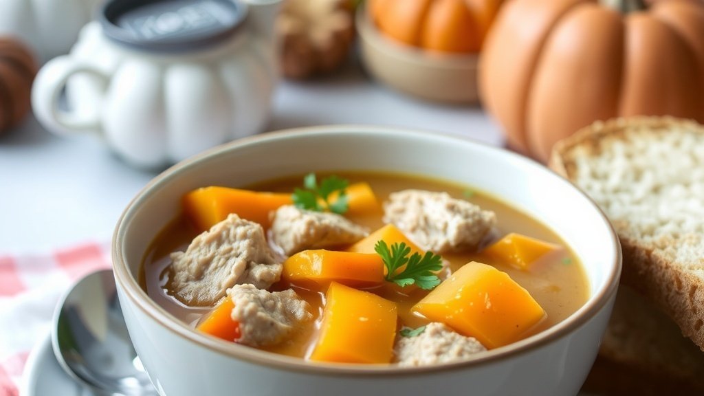 Autumn Harvest Pork and Squash Soup